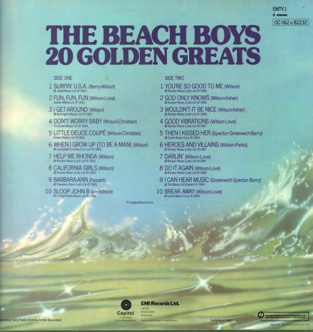 Beach Boys - 20 Golden Greats - Lp
