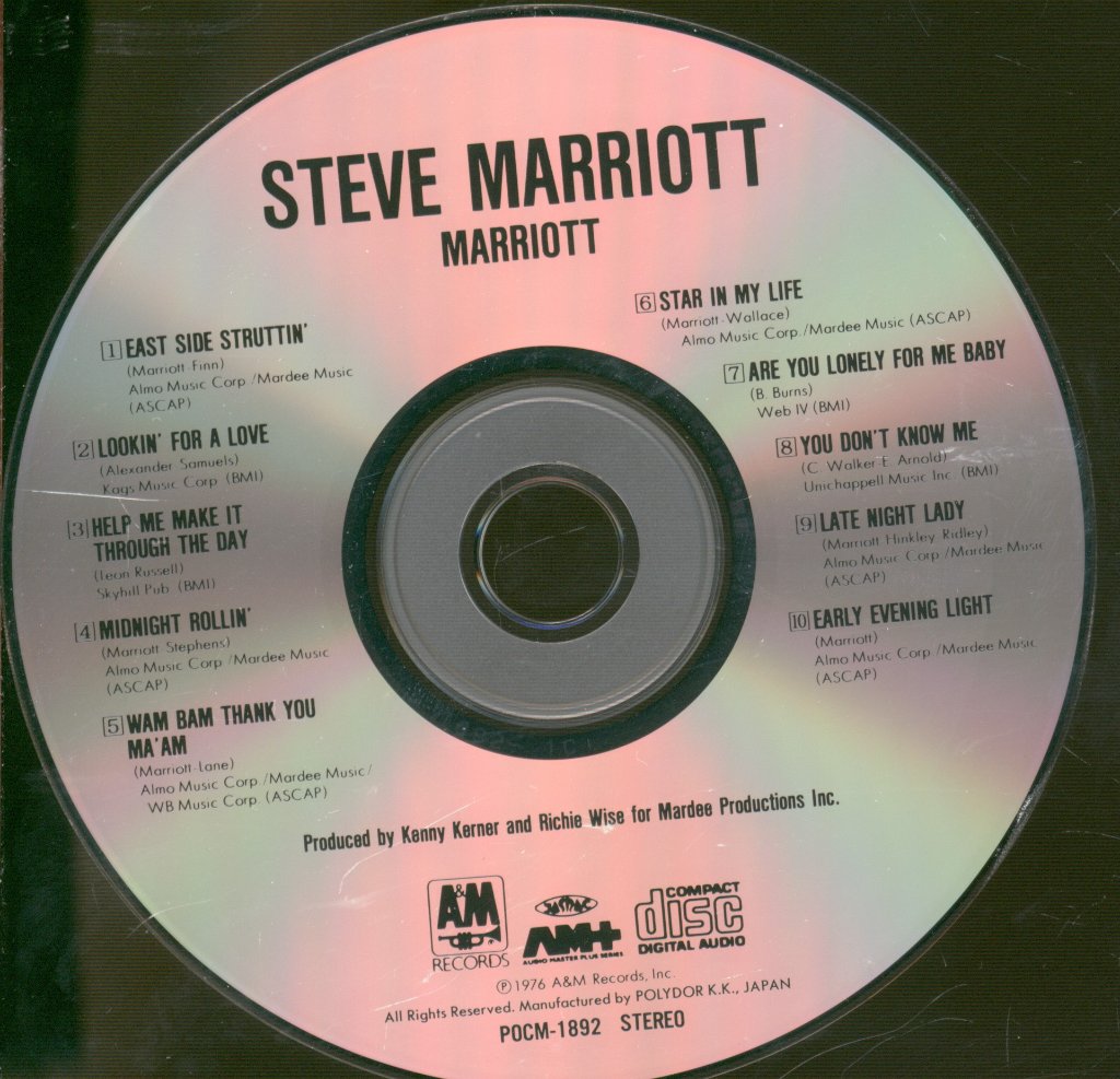 Steve Marriott - Marriott - Cd