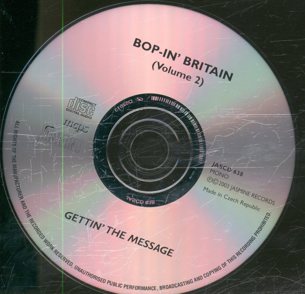 Various Artists - Bop-In' Britain Volume 2 - Gettin' The Message - Cd