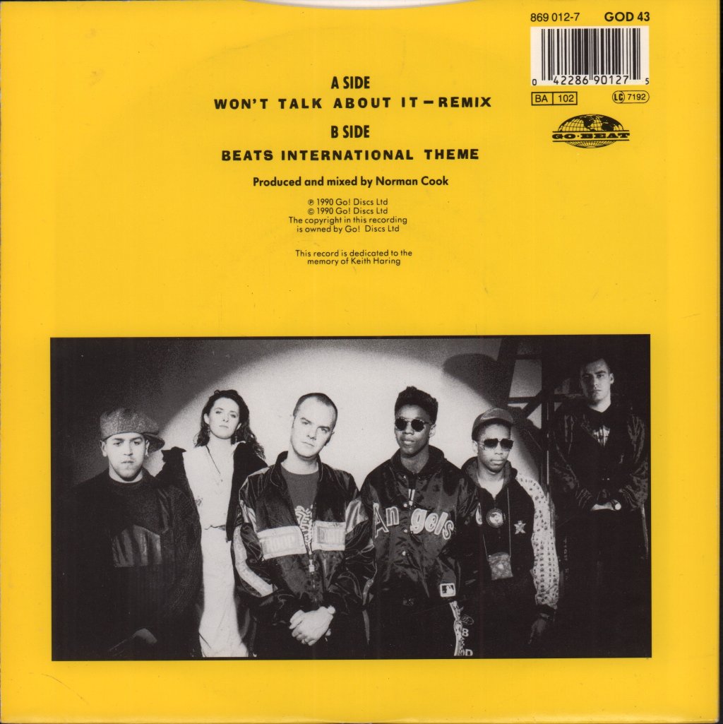 Beats International - Won't Talk About It - 7 Inch