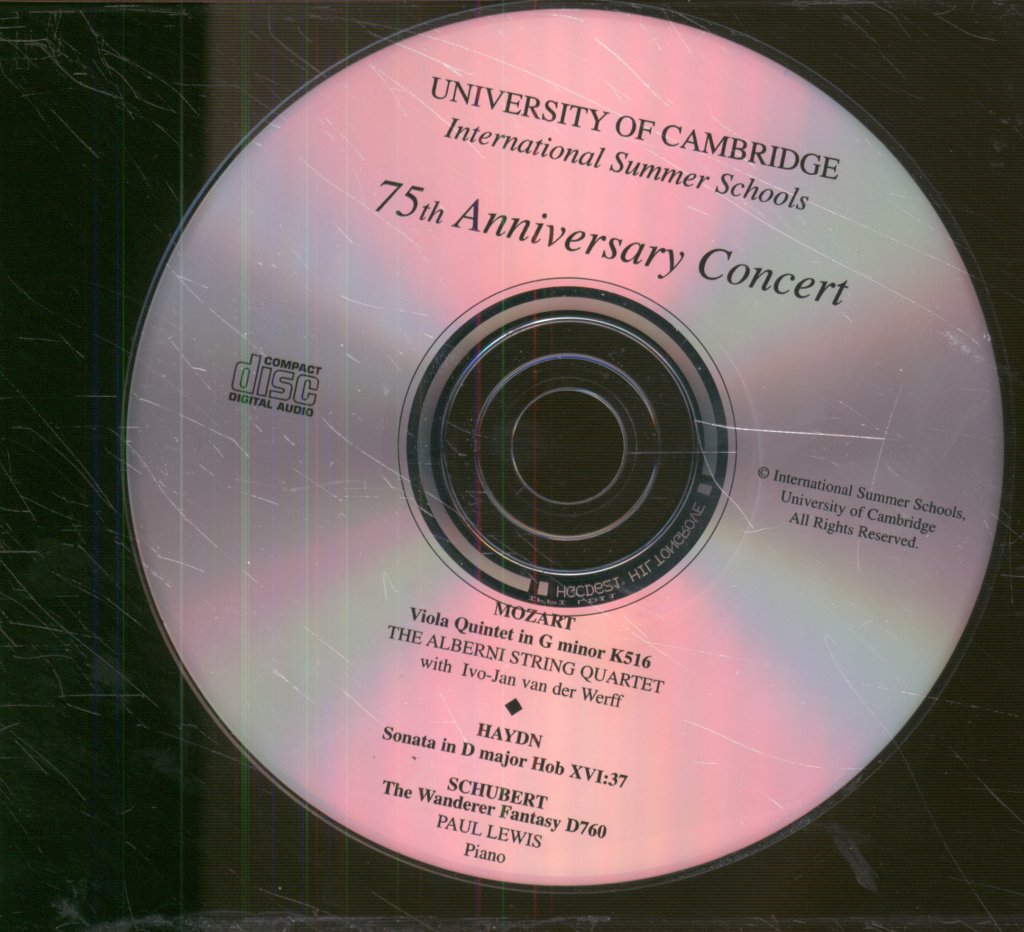 Alberni String Quartet, Paul Lewis - University Of Cambridge International Summer Schools 7th Anniversary Concert - Cd