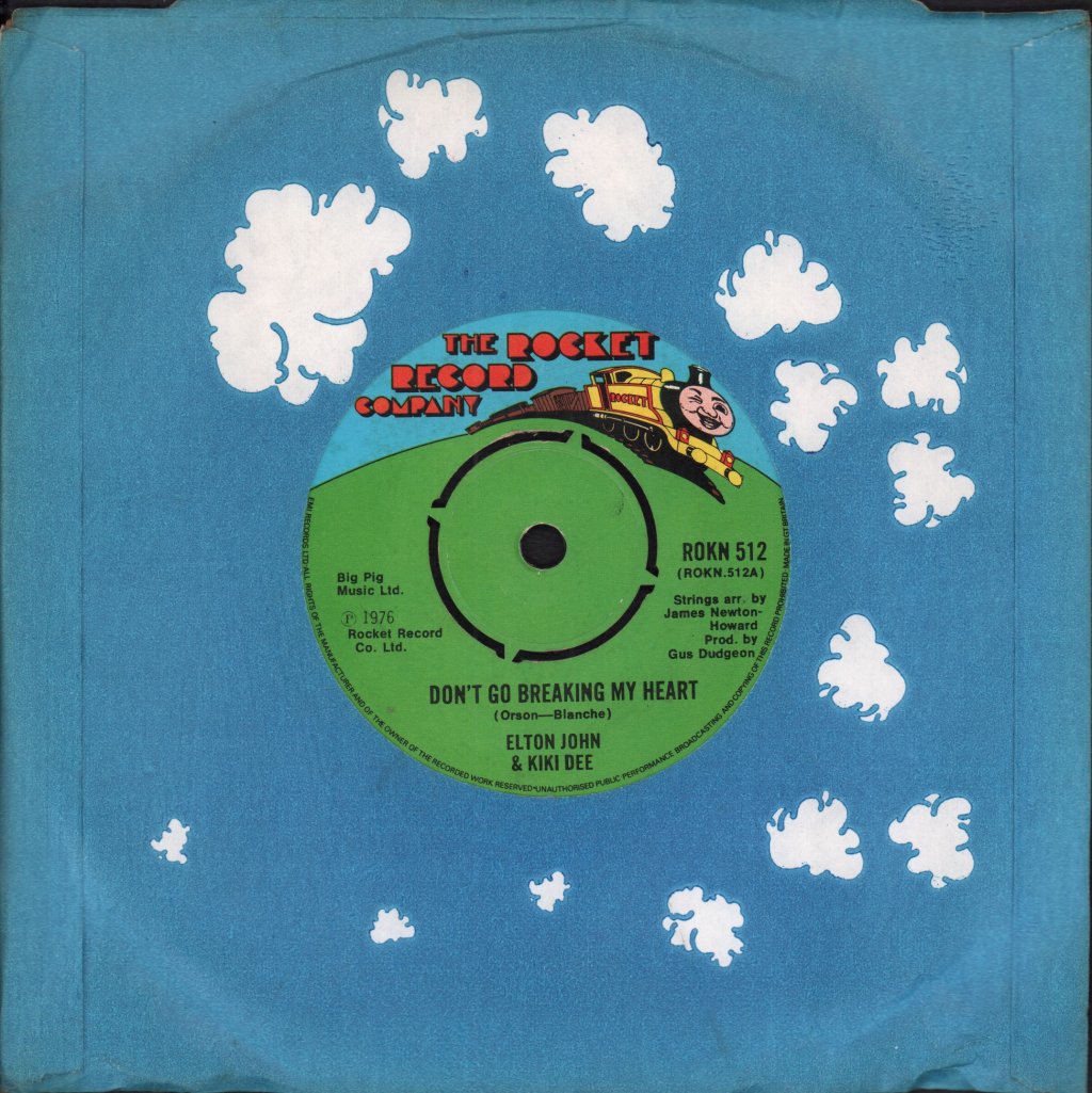 Elton John And Kiki Dee - Don't Go Breaking My Heart - 7 Inch