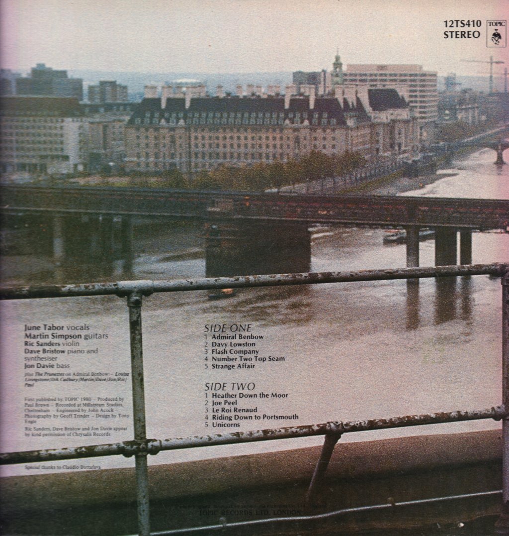 June Tabor With Martin Simpson - A Cut Above - Lp