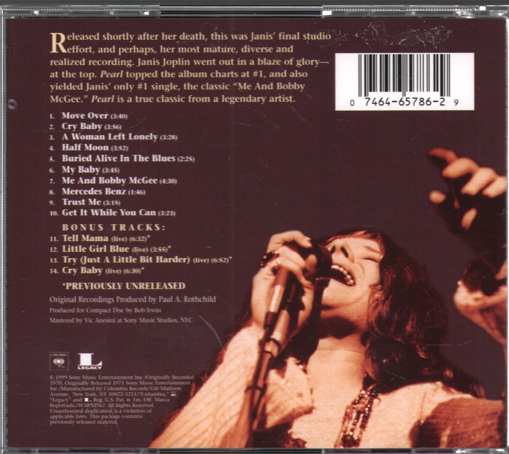 Janis Joplin - Box Of Pearls (The Janis Joplin Collection) - Cd Box Set
