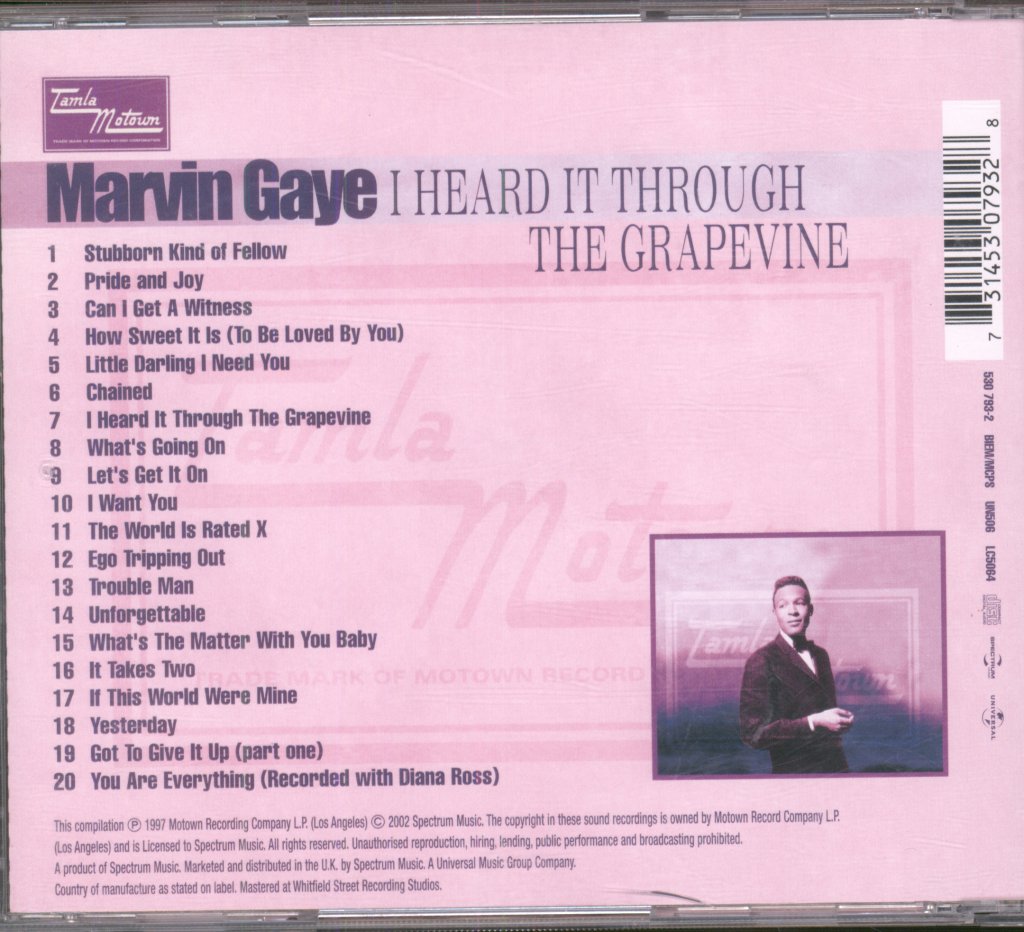 Marvin Gaye - I Heard It Through The Grapevine - Cd