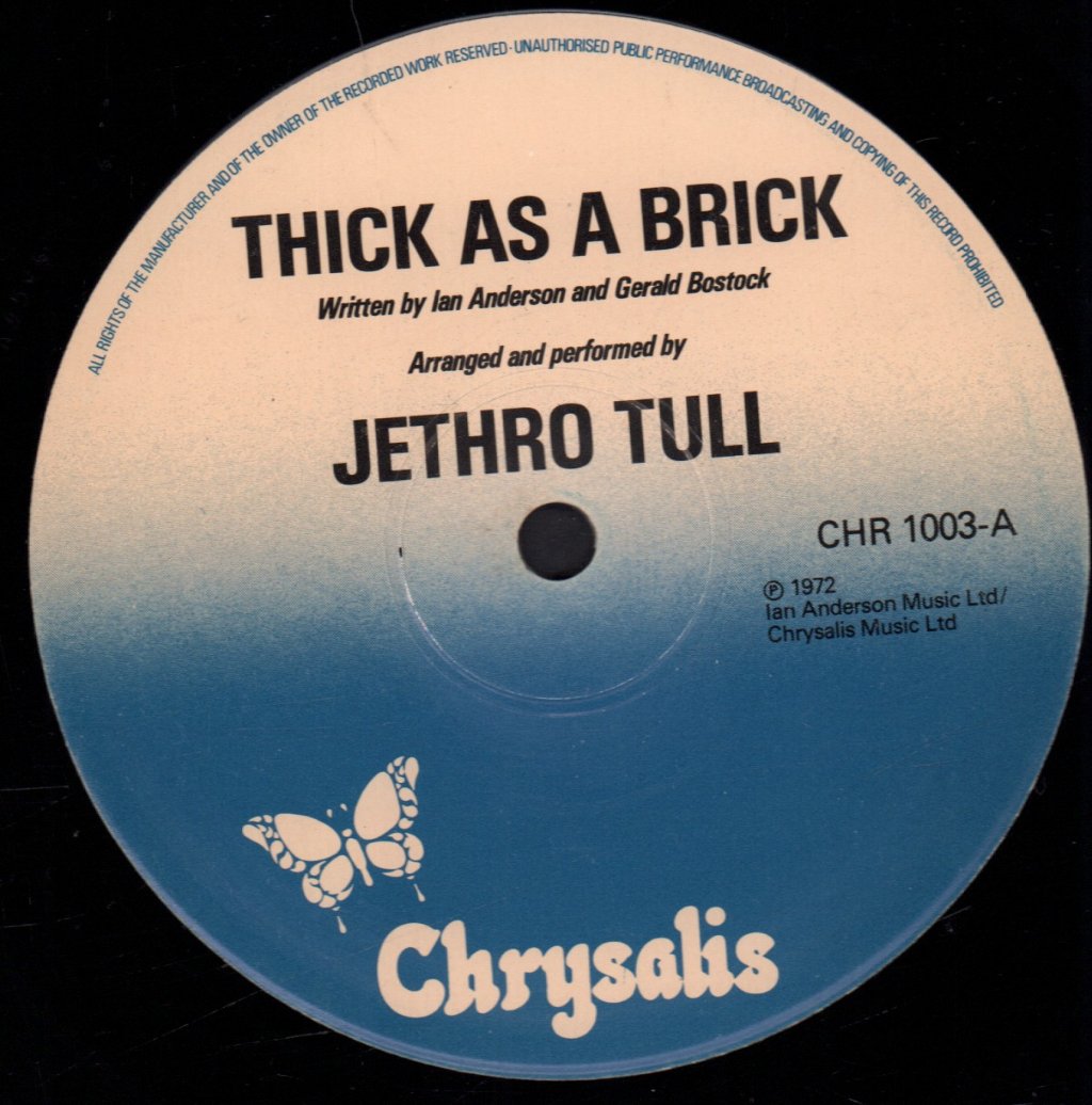 Jethro Tull - Thick As A Brick - Lp