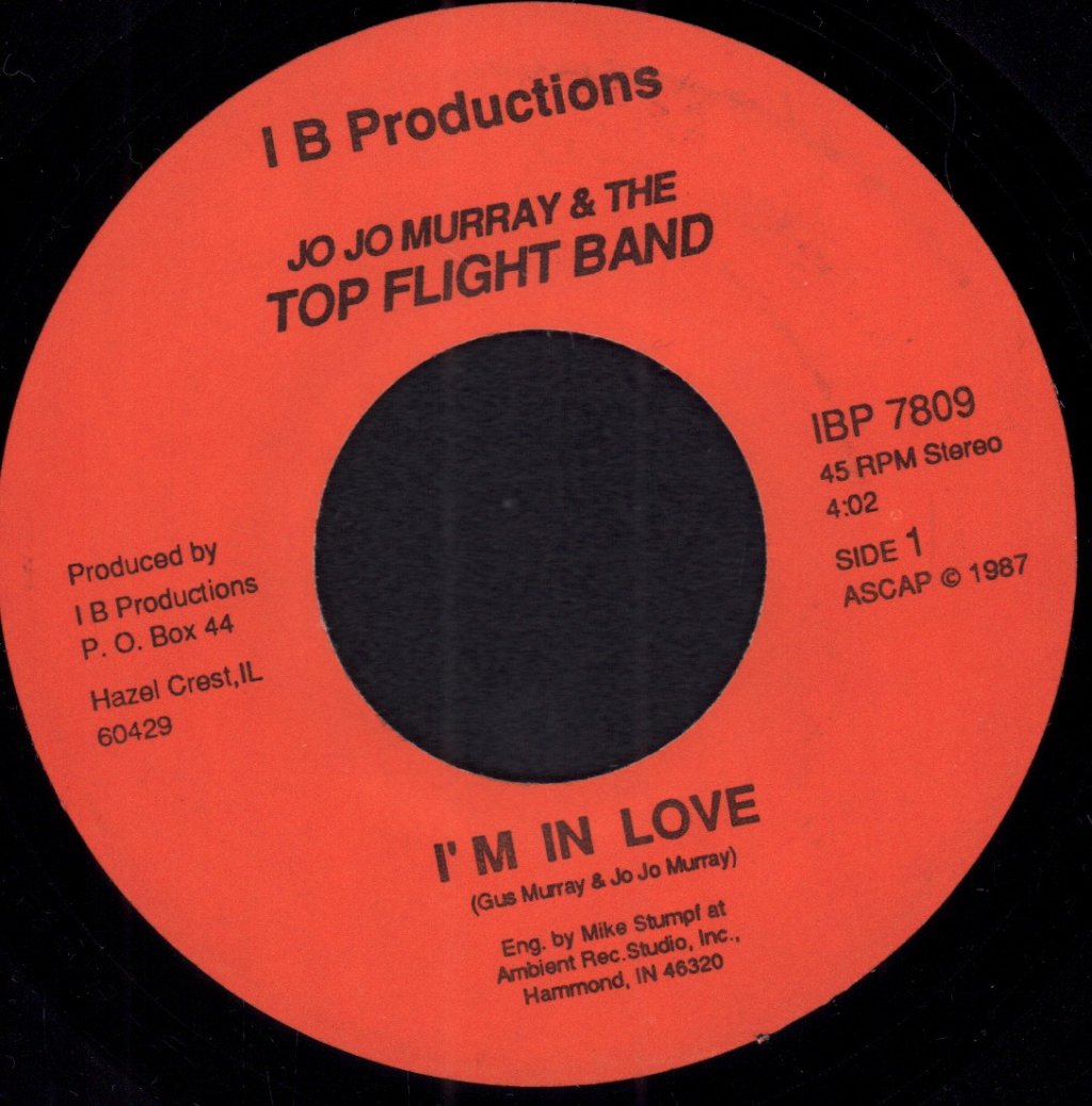 Jo Jo Murray & The Top Flight Band - I'm In Love - 7 Inch