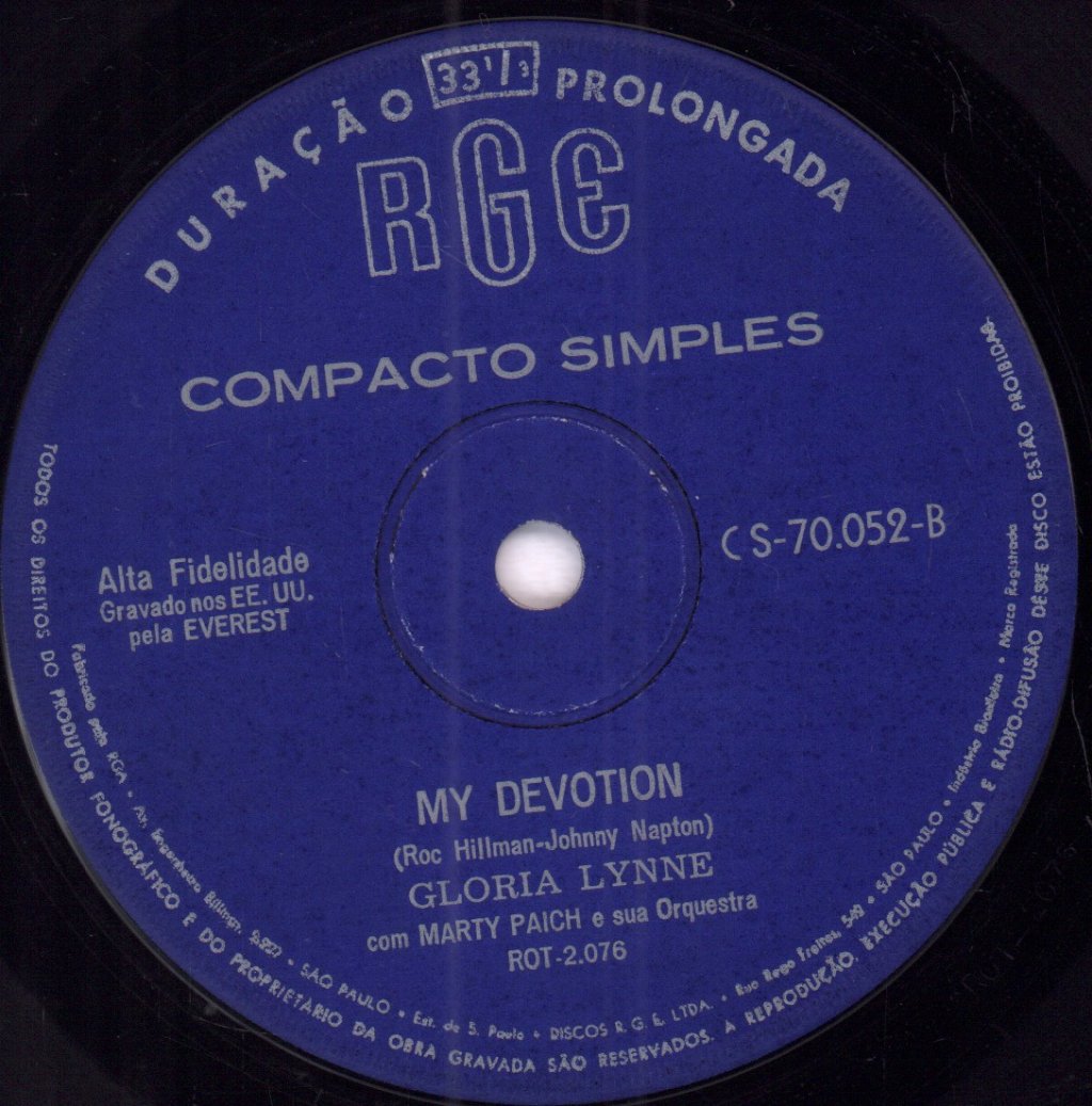 Gloria Lynne - Serenade In Blue - 7 Inch