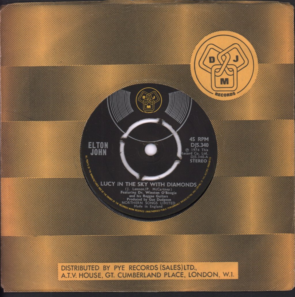 Elton John - Lucy In The Sky With Diamonds - 7 Inch
