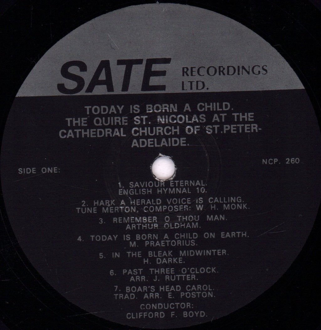 quire st. nicolas - today is born a child - Lp