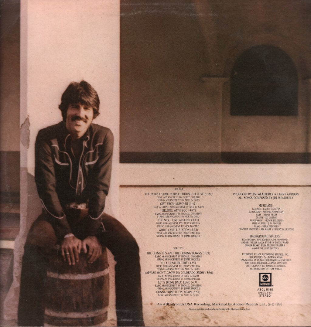 Jim Weatherly - People Some People Choose To Love - Lp