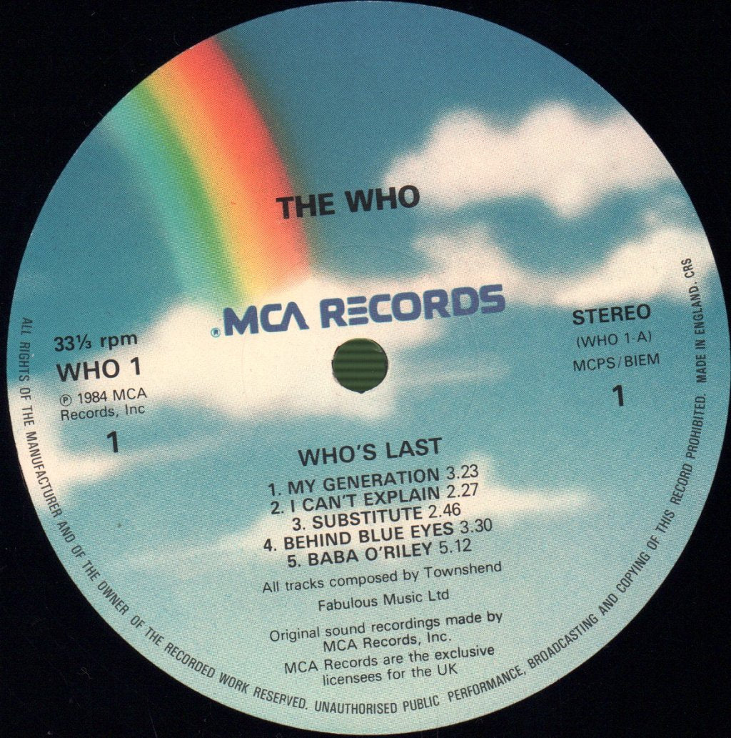 Who - Who's Last - Double Lp