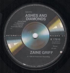 Zaine Griff - Ashes And Diamonds - 7 Inch