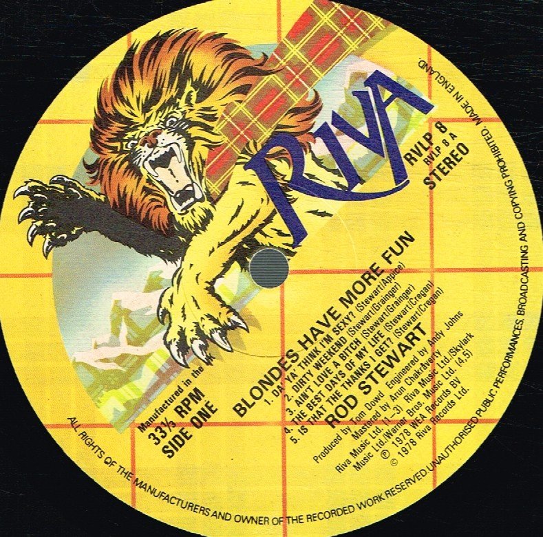 Rod Stewart - Blondes Have More Fun - Lp