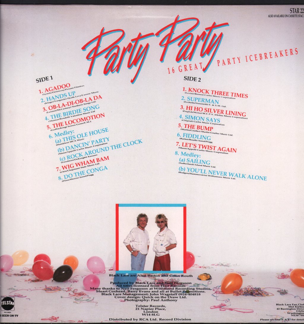 Black Lace (Party/Pop Group) - Party Party - Lp