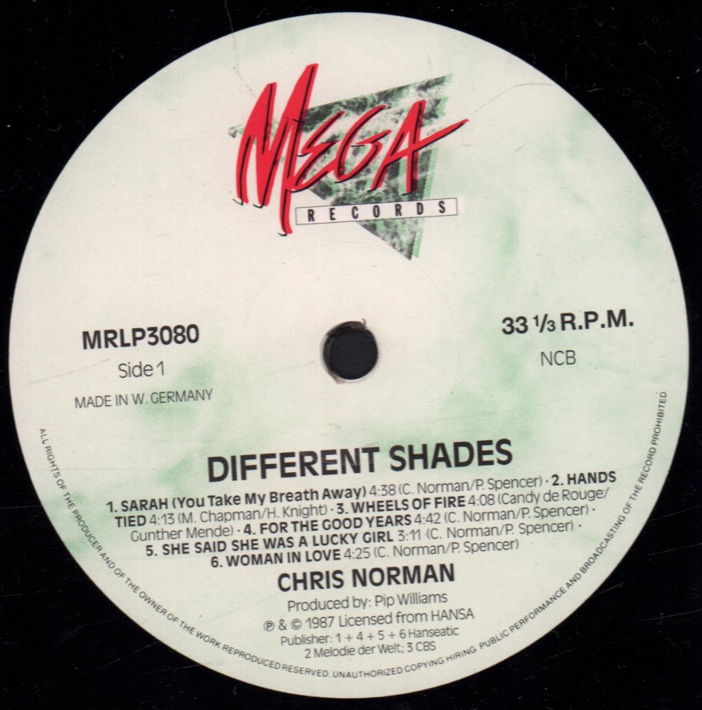 Chris Norman - Different Shades - Lp