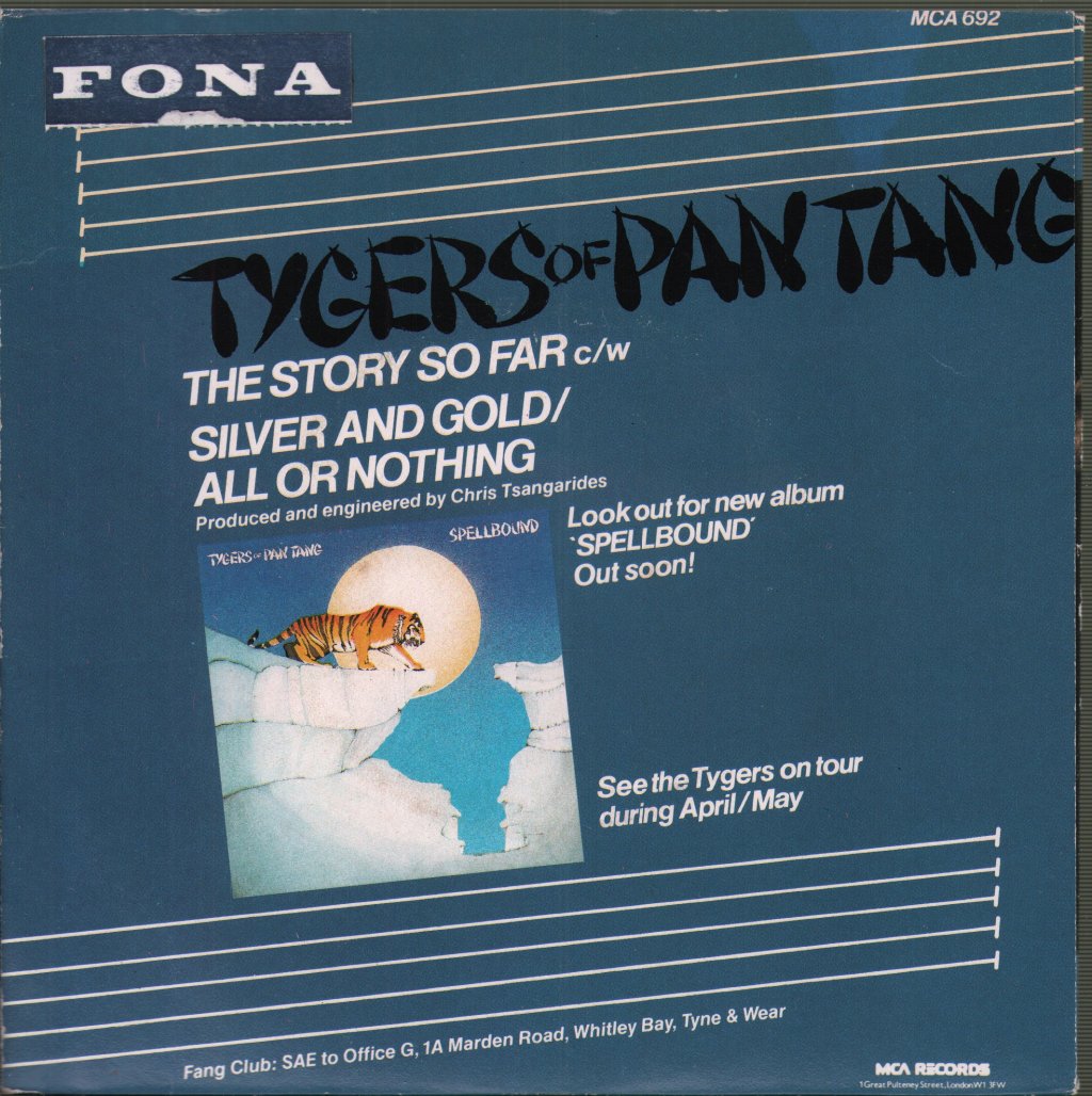 Tygers Of Pan Tang - Story So Far - 7 Inch