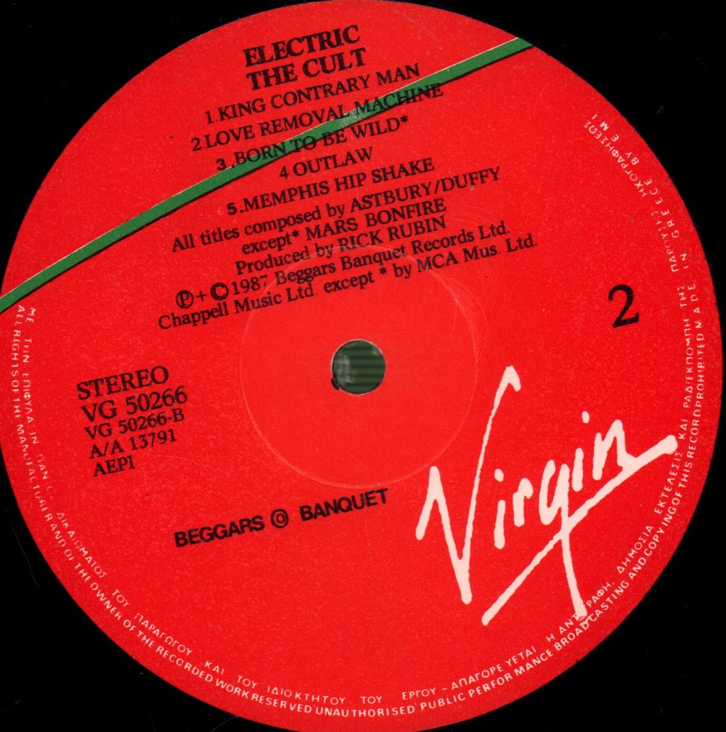 Cult - Electric - Lp