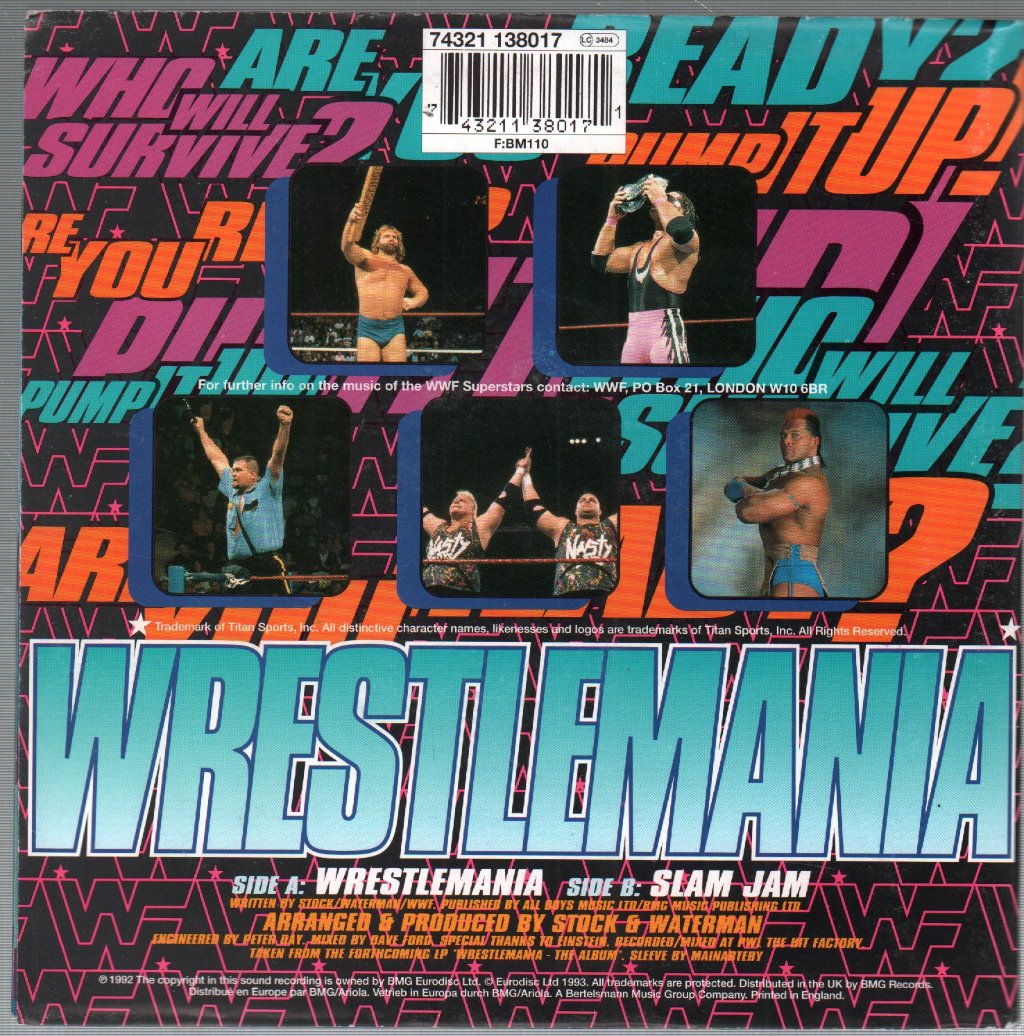 World Wrestling Federation Superstars - Wrestlemania - 7 Inch