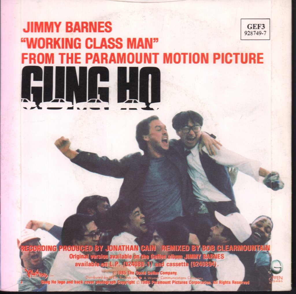Jimmy Barnes - Working Class Man - 7 Inch