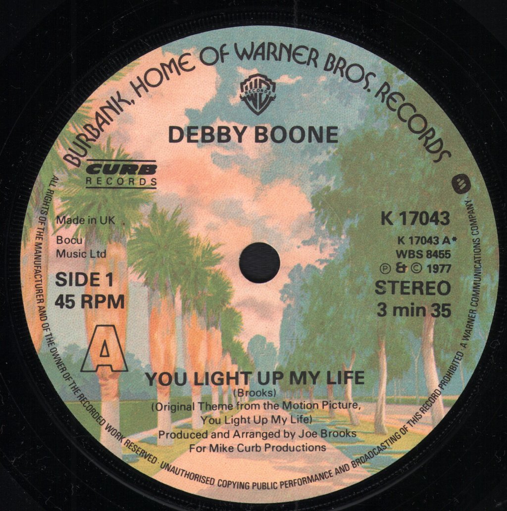 Debby Boone - You Light Up My Life - 7 Inch