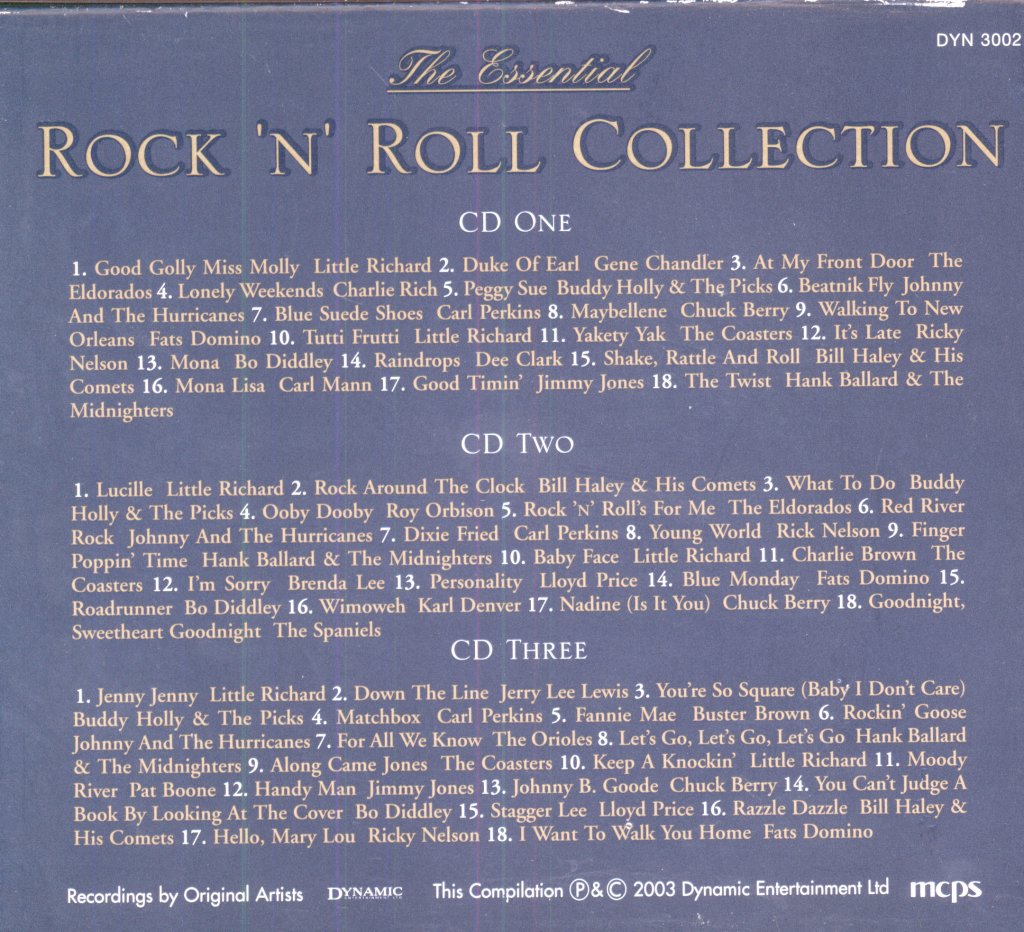 Various Artists - Essential Rock 'N' Roll Collection - Triple Cd