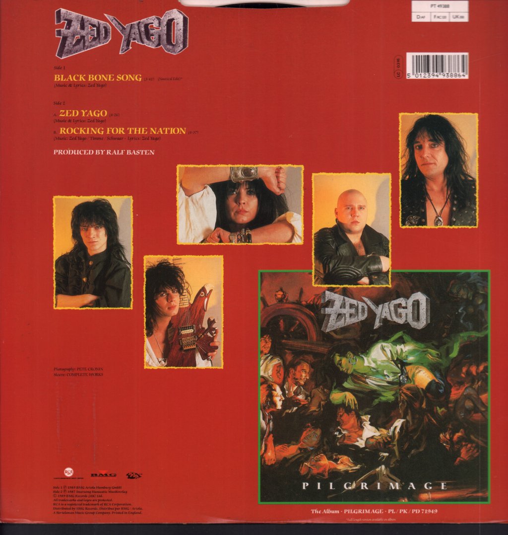 Zed Yago - Black Bone Song - 12 Inch