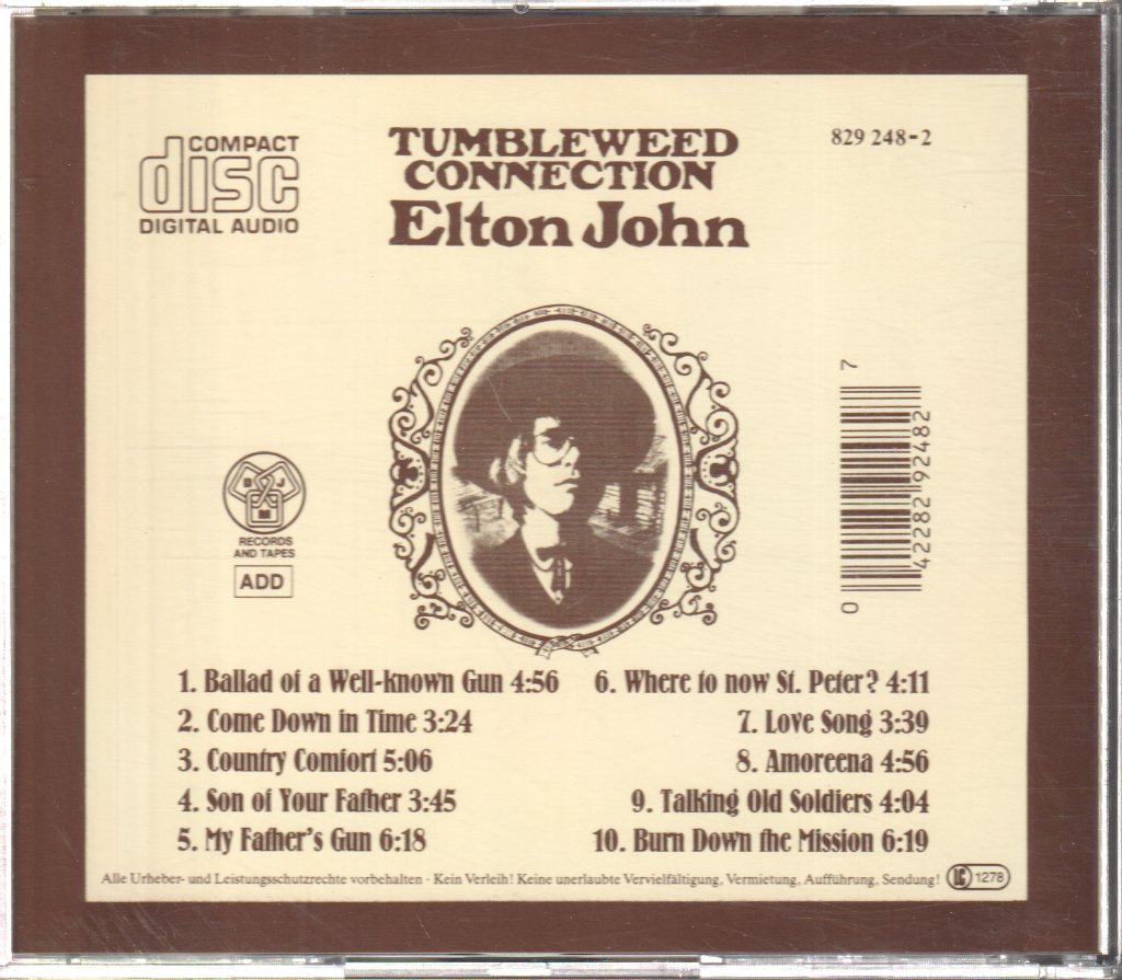 Elton John - Tumbleweed Connection - Cd