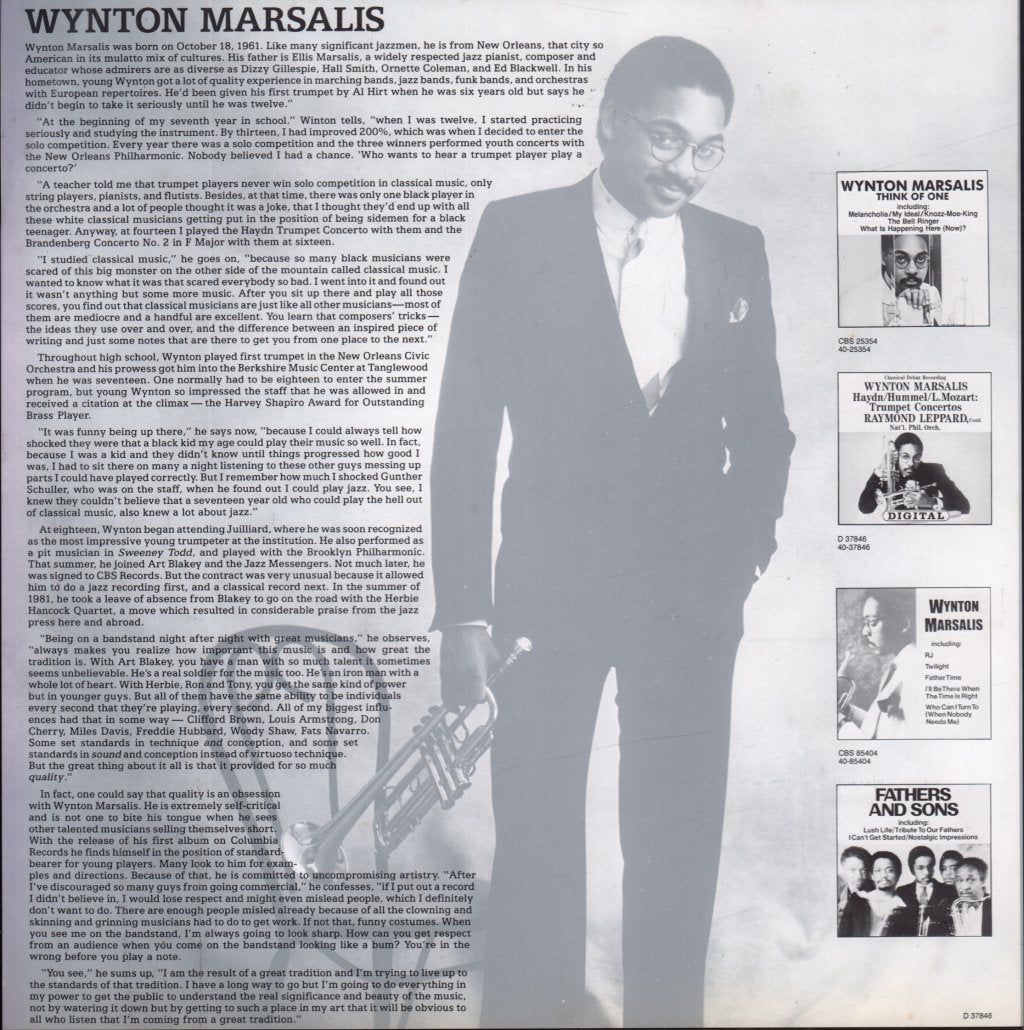 Wynton Marsalis - Haydn, Hummel Mozart Trumpet Concertos - Lp