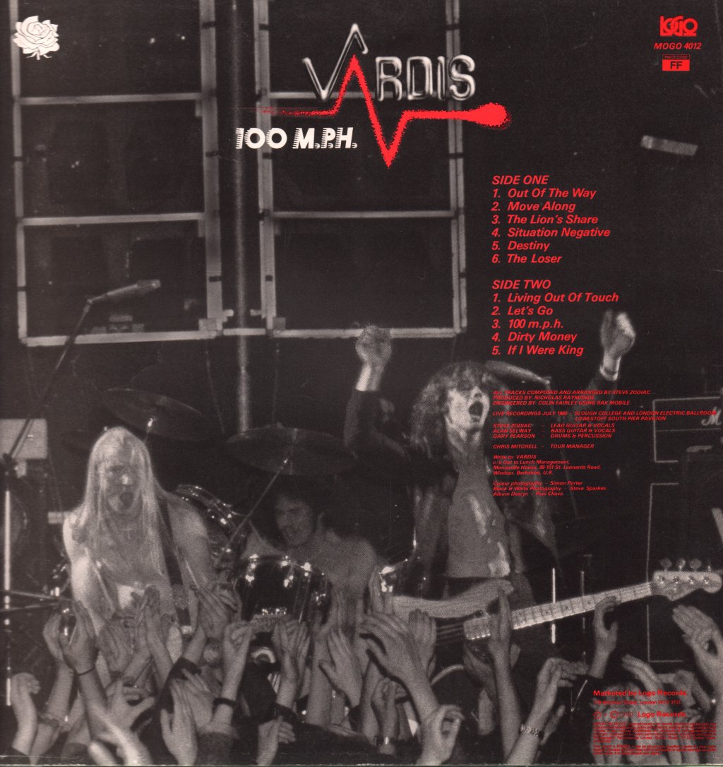 Vardis - 100 Mph - Lp