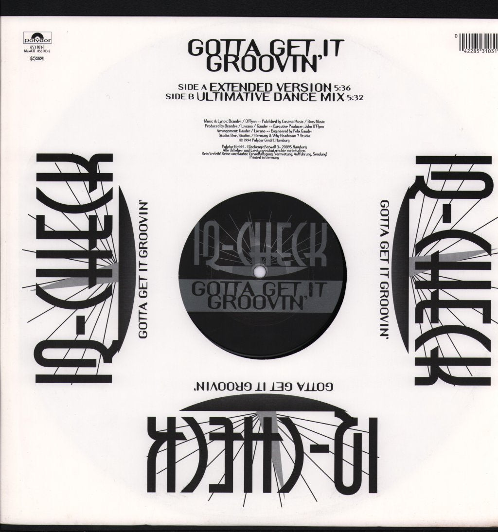 IQ-Check - Gotta Get It Groovin' - 12 Inch