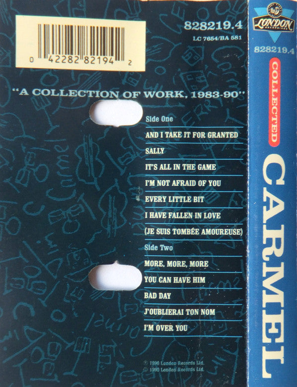 Carmel (80'S Female Vocal) - Collected - Cassette