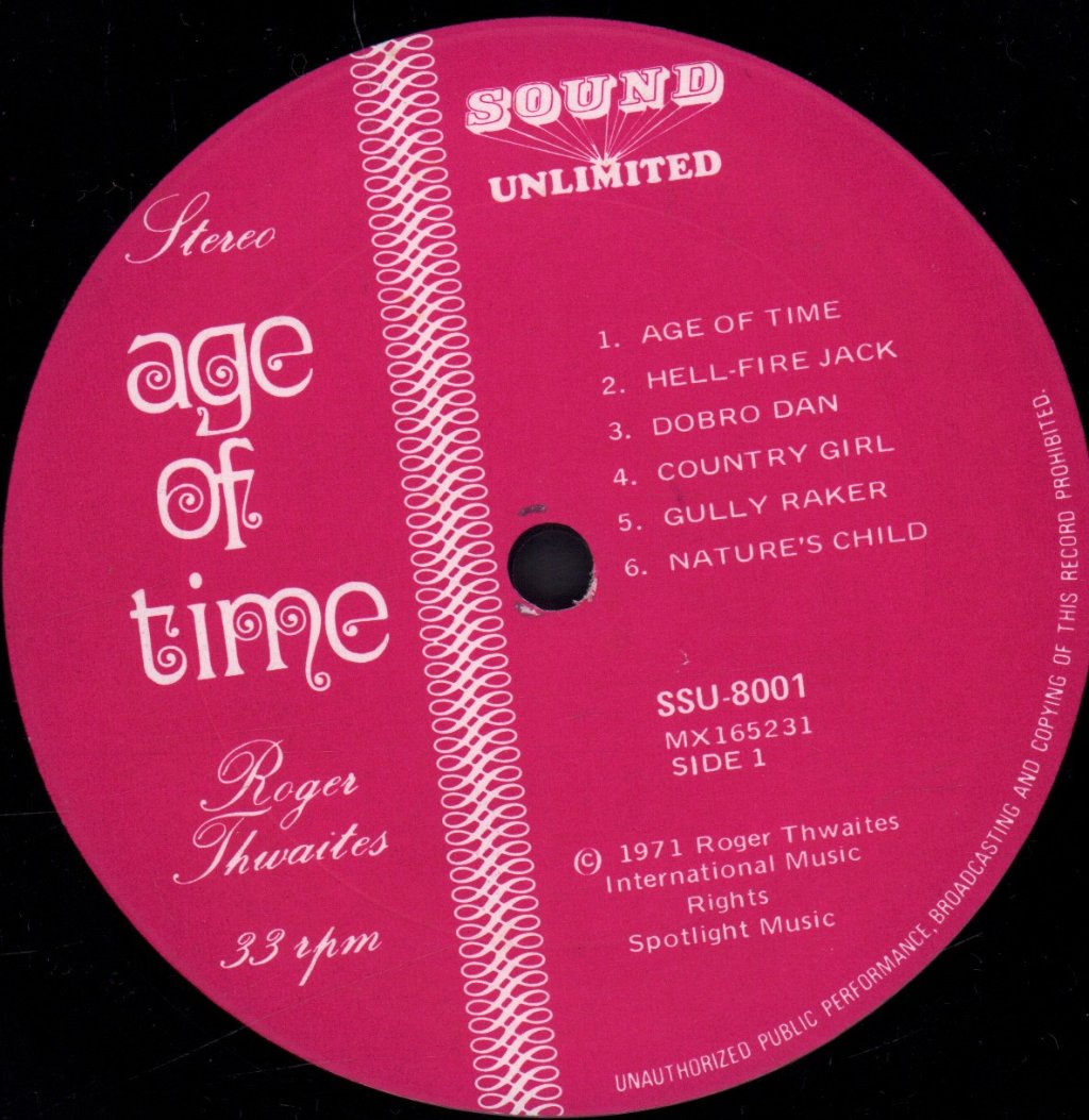 Roger Thwaites - Age Of Time - Lp