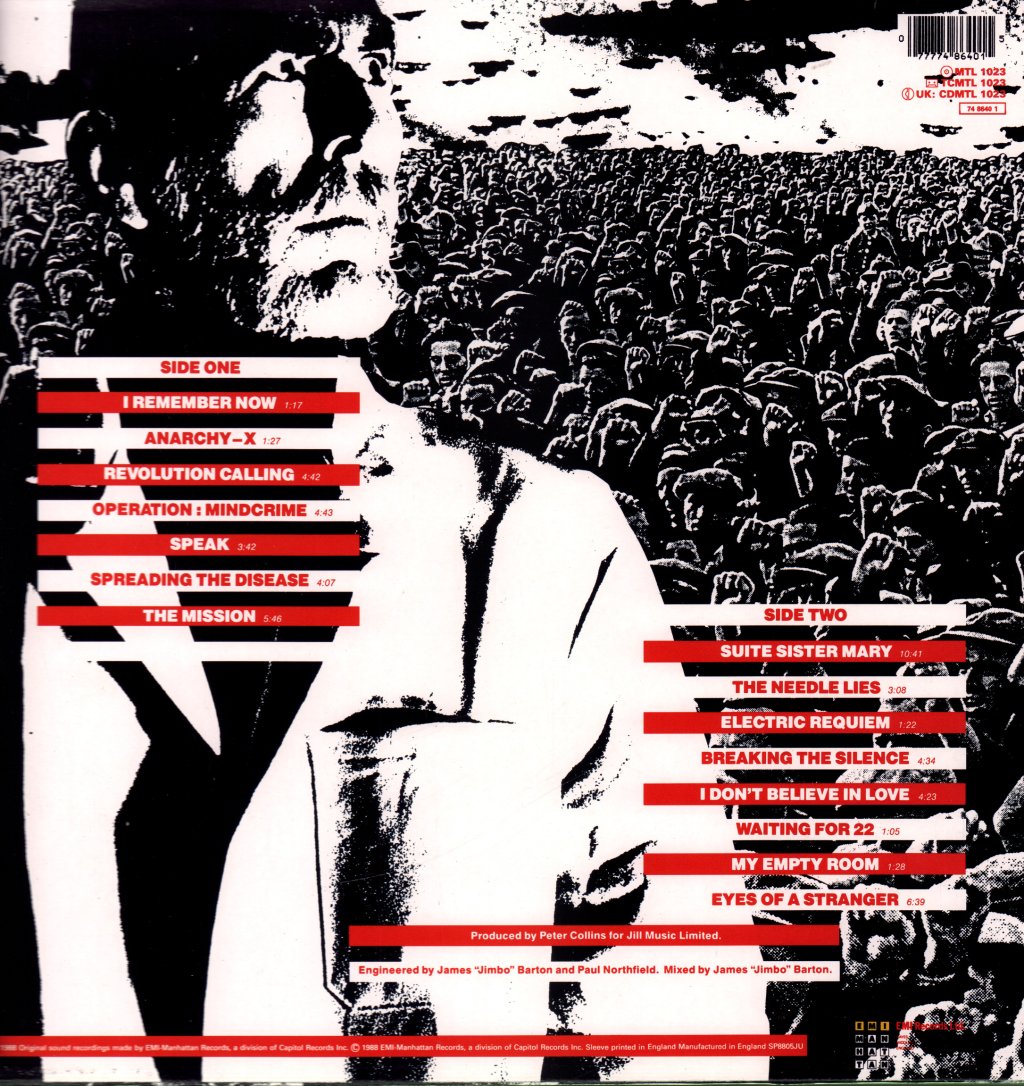 Queensryche - Operation Mindcrime - Lp