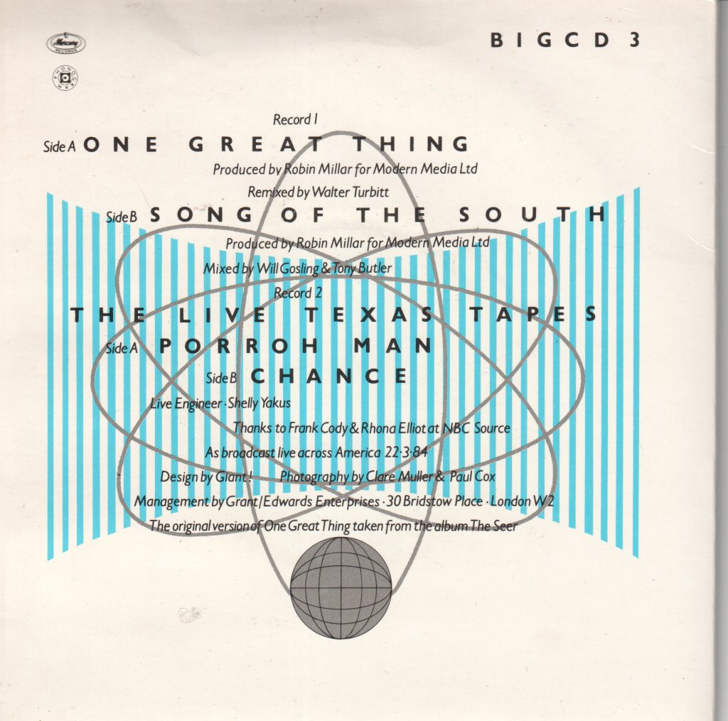 Big Country - One Great Thing - Double 7 Inch