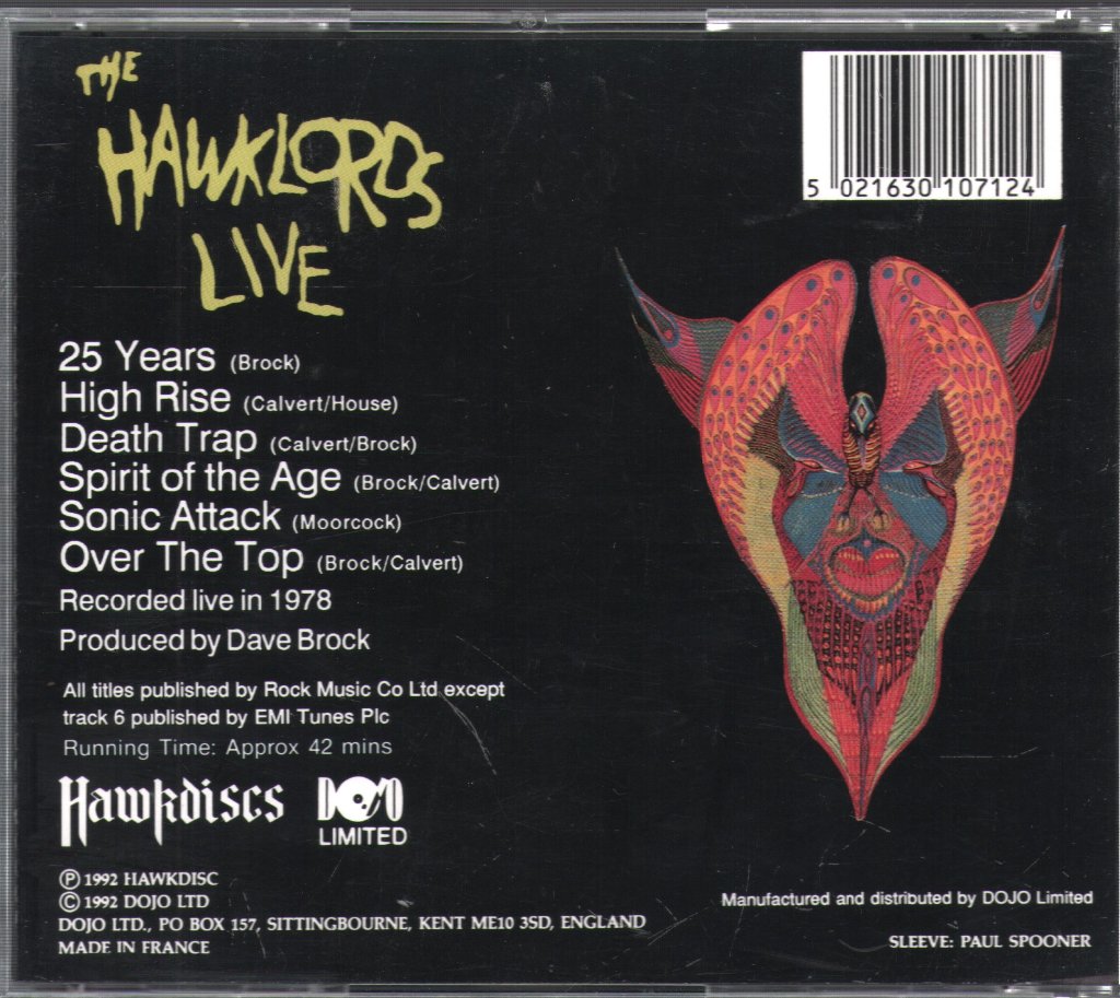 Hawklords - Live - Cd