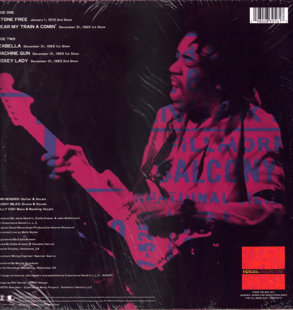 Jimi Hendrix - Songs For Groovy Children (The Fillmore East Concerts Highlights) - Lp