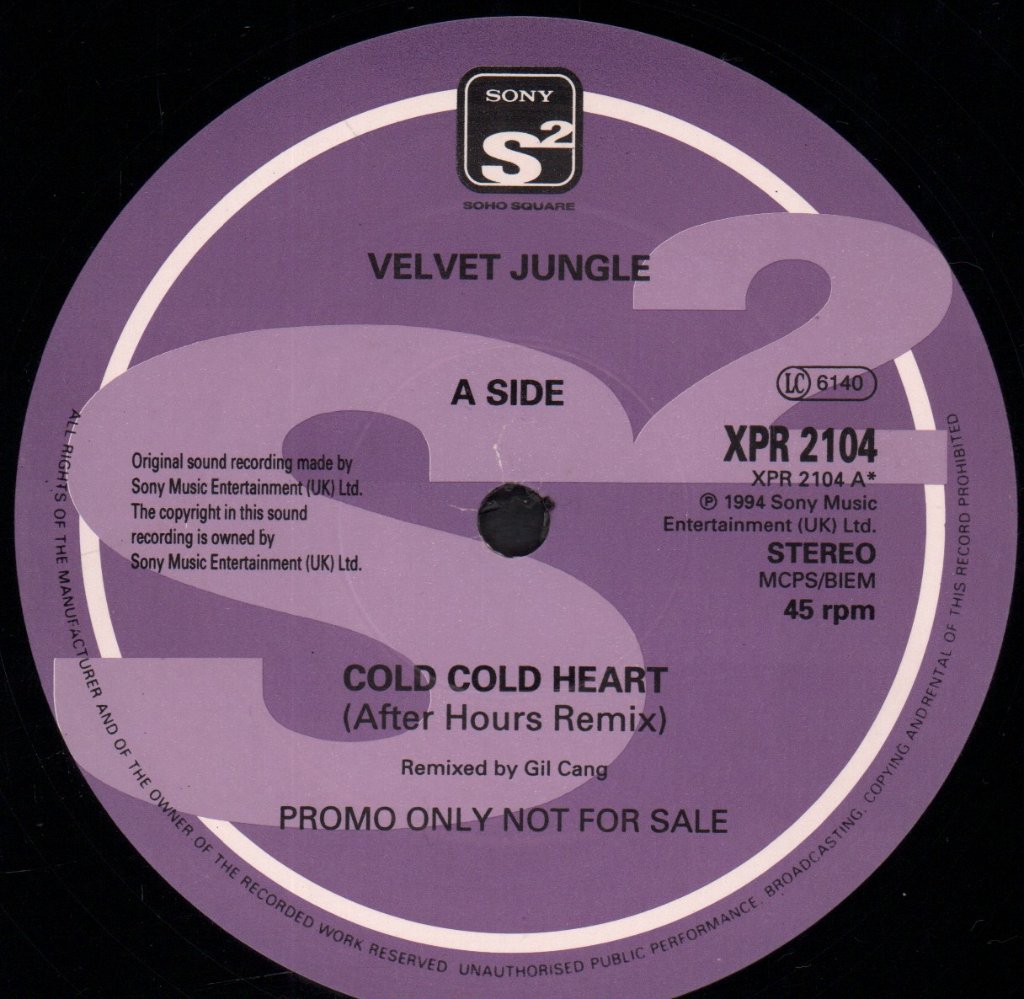 Velvet Jungle - Cold Cold Heart - 12 Inch