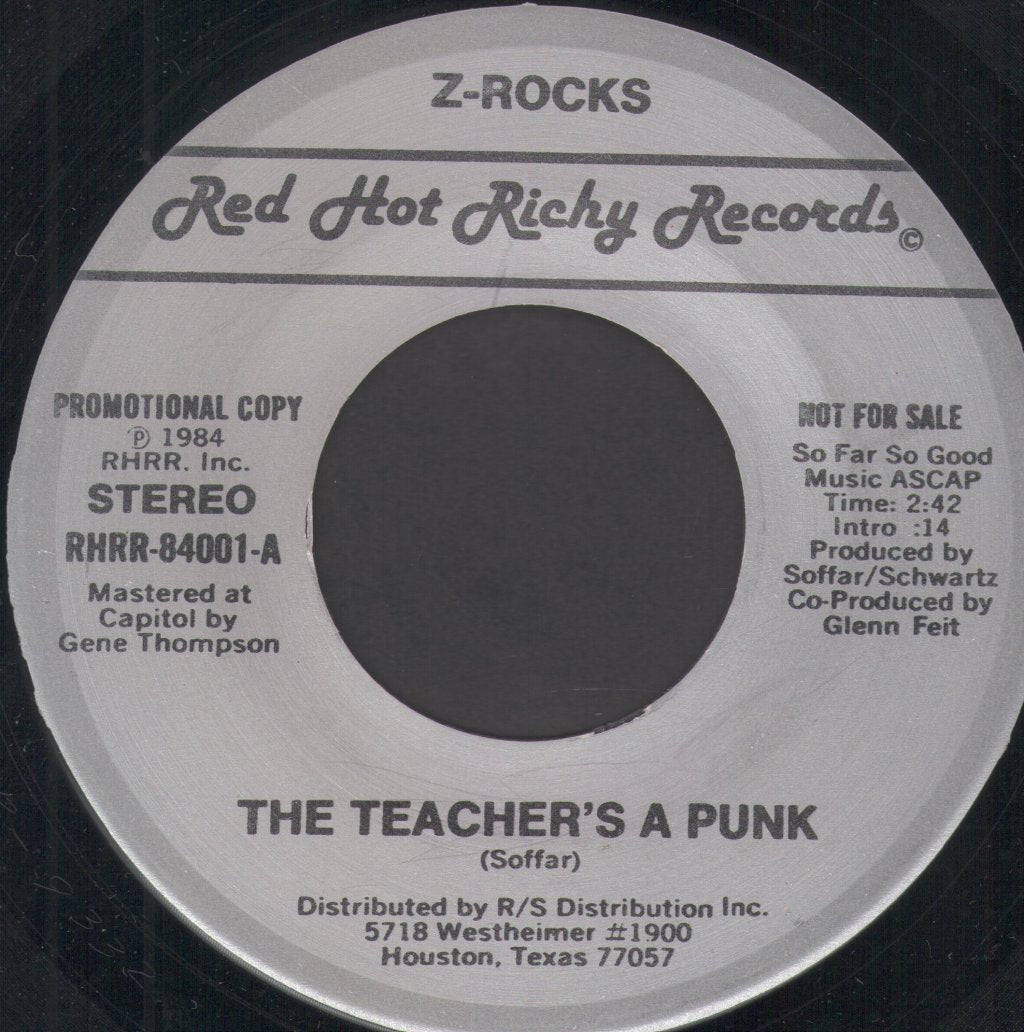 Z-Rocks - Teacher's A Punk - 7 Inch