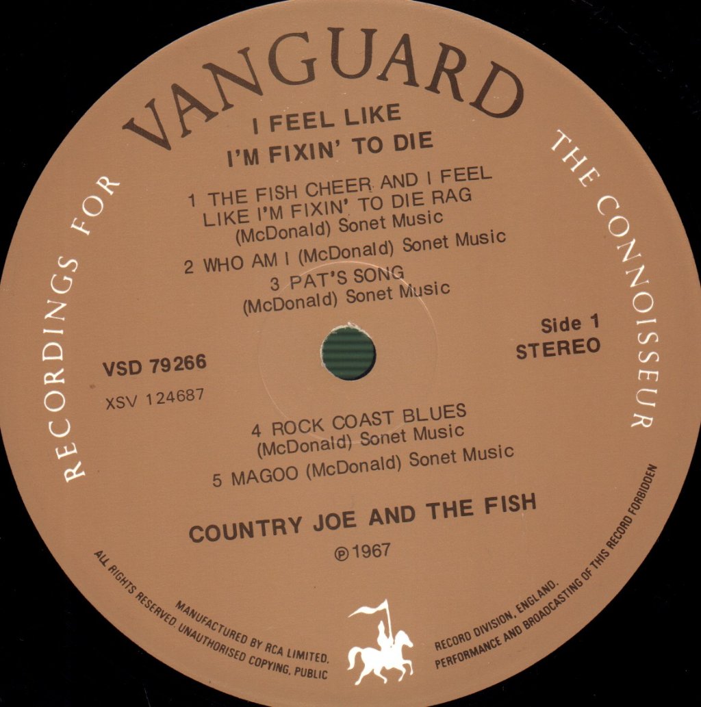 Country Joe And The Fish - I Feel Like I'm Fixin' To Die - Lp