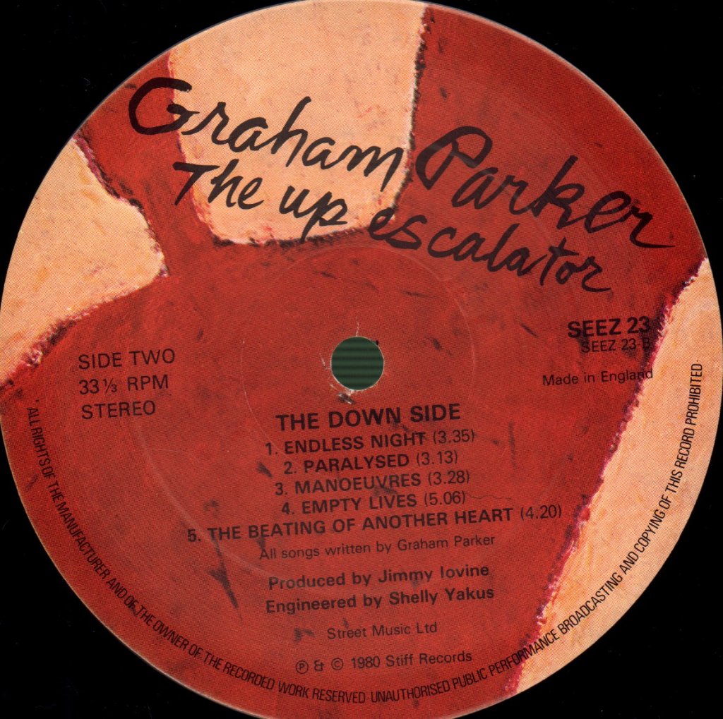 Graham Parker - Up Escalator - Lp