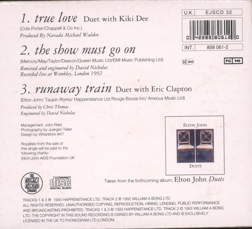 Elton John - True Love - Cd