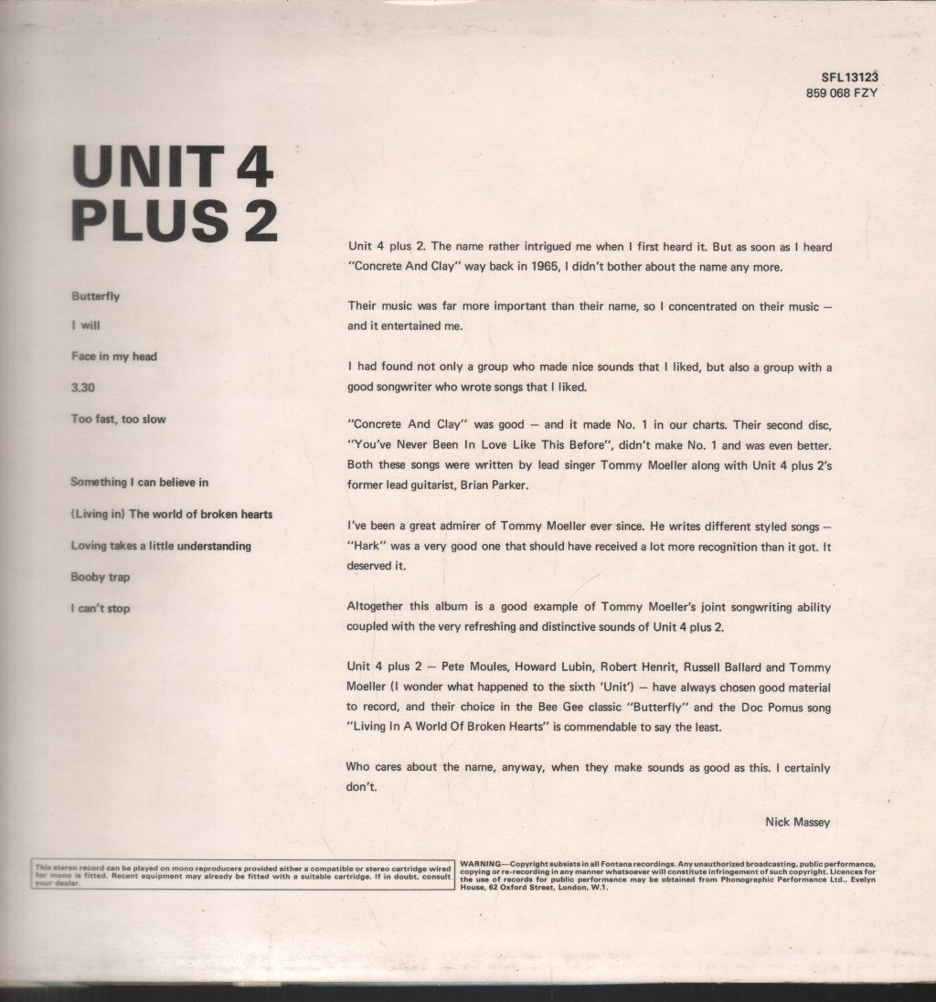 Unit Four Plus Two - Unit Four Plus Two - Lp