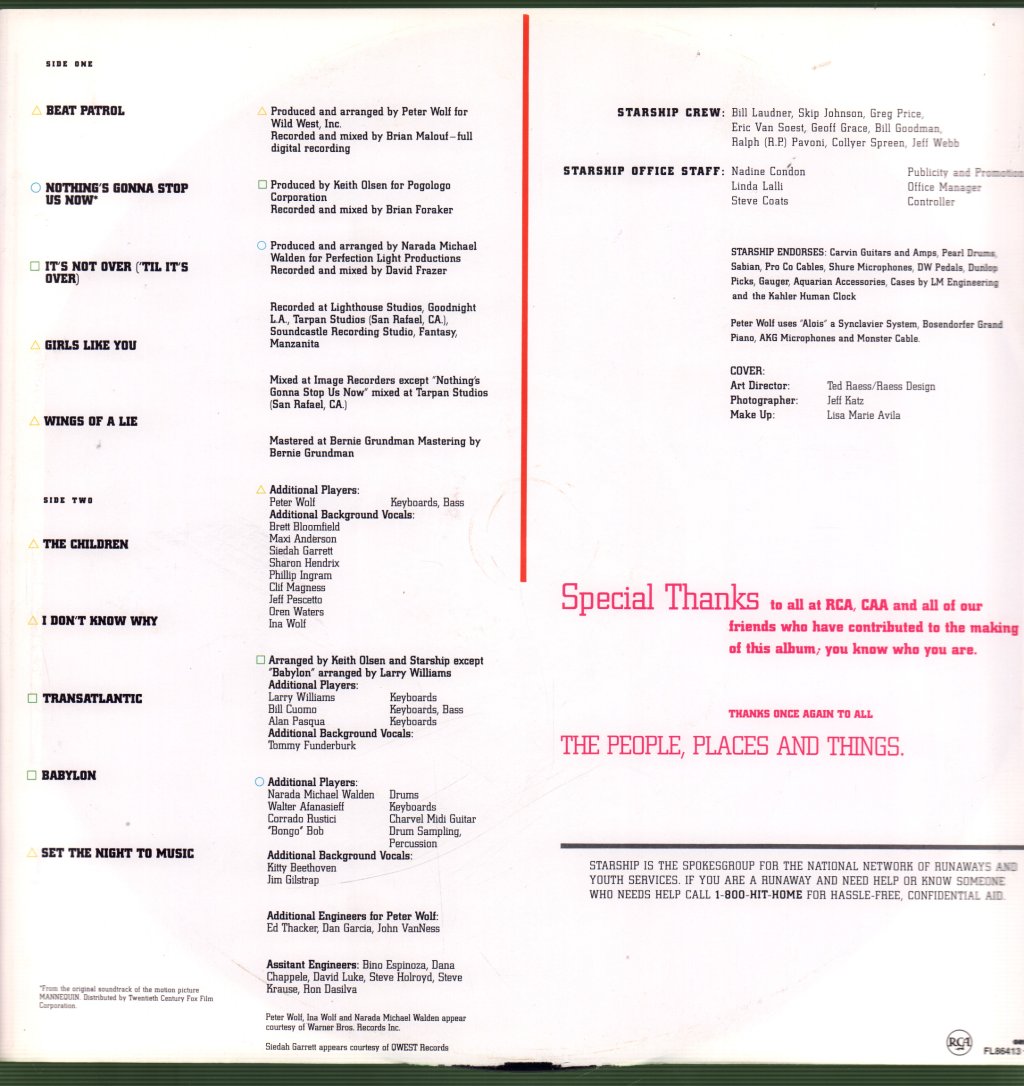 Starship - No Protection - Lp