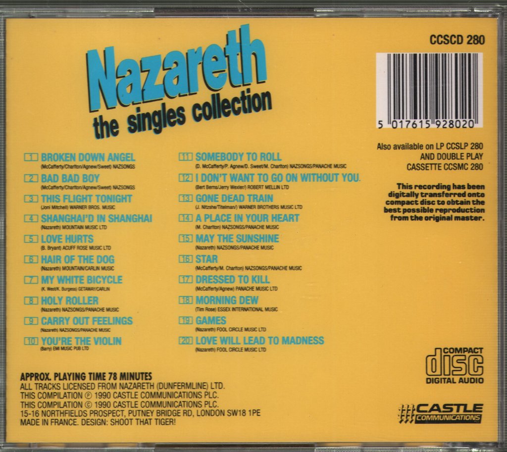 Nazareth - Singles Collection - Cd