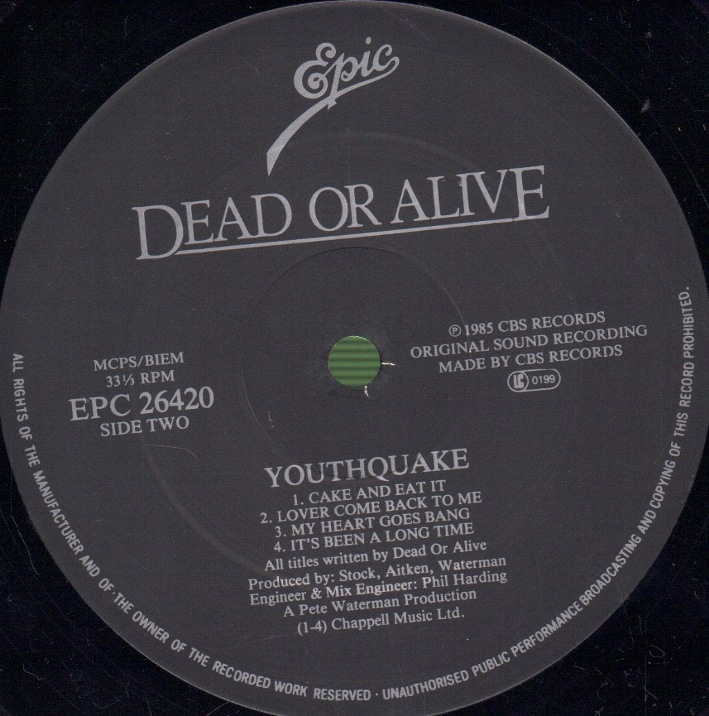 Dead Or Alive - Youthquake - Lp