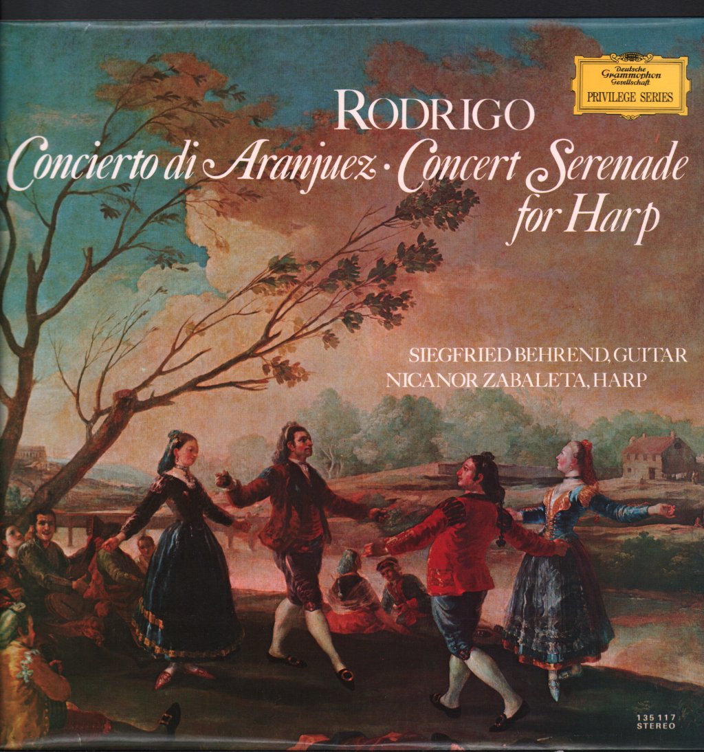 Siegfried Behrend / Nicanor Zabaleta - Rodrigo - Concierto De Aranjuez - Lp