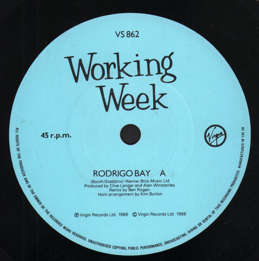 Working Week - Rodrigo Bay - 7 Inch