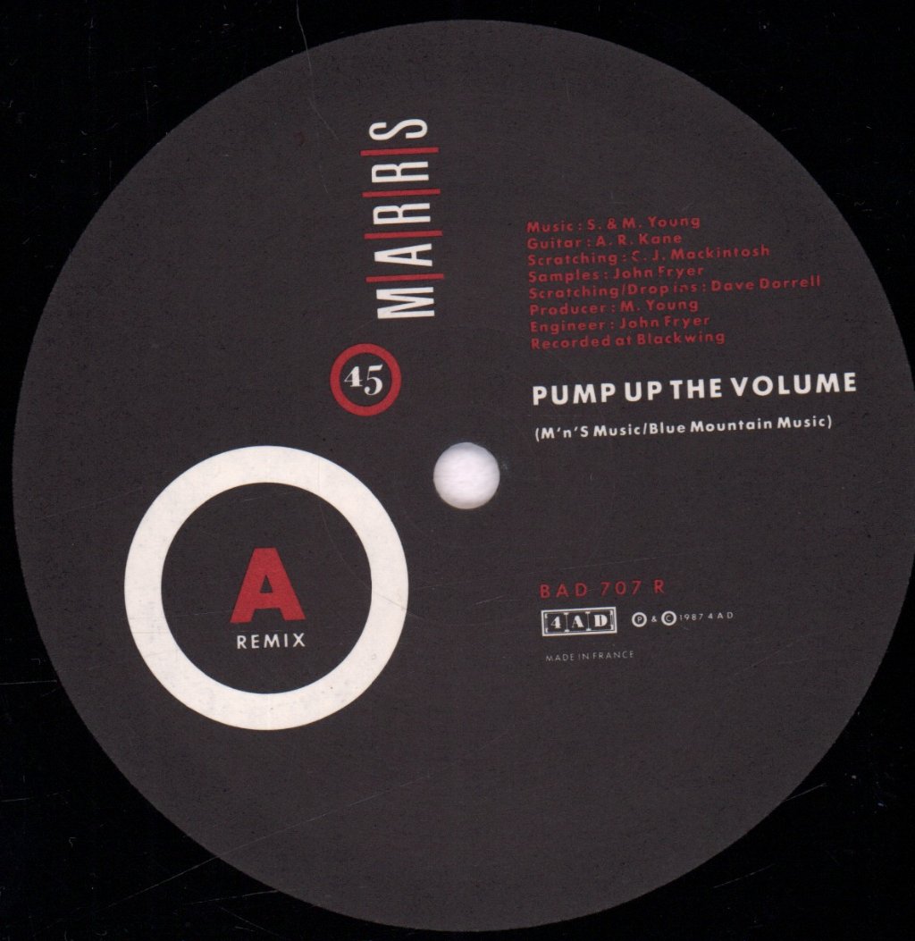 Marrs - Pump Up The Volume - 12 Inch