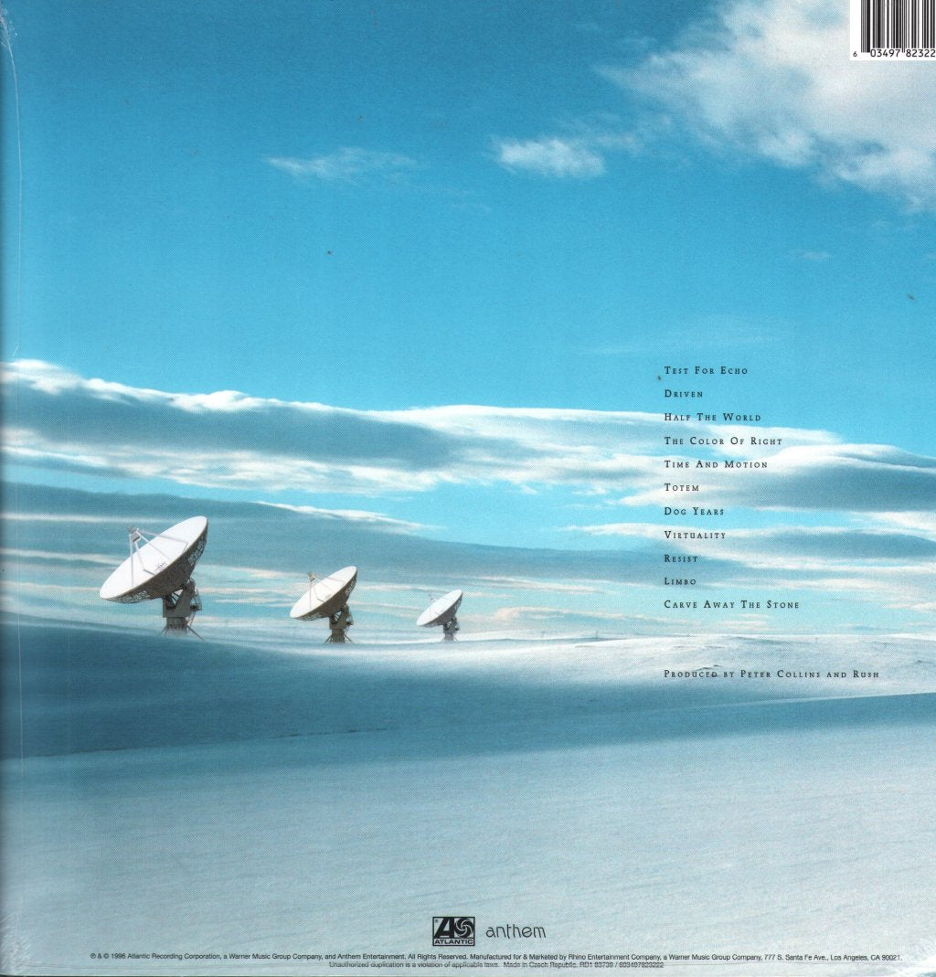 Rush - Test For Echo - Double Lp